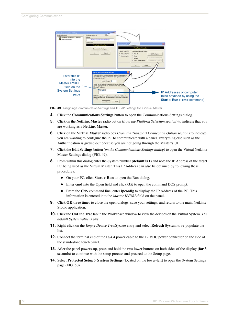 AMX Modero NXD-1000Vi User Manual | Page 70 / 234