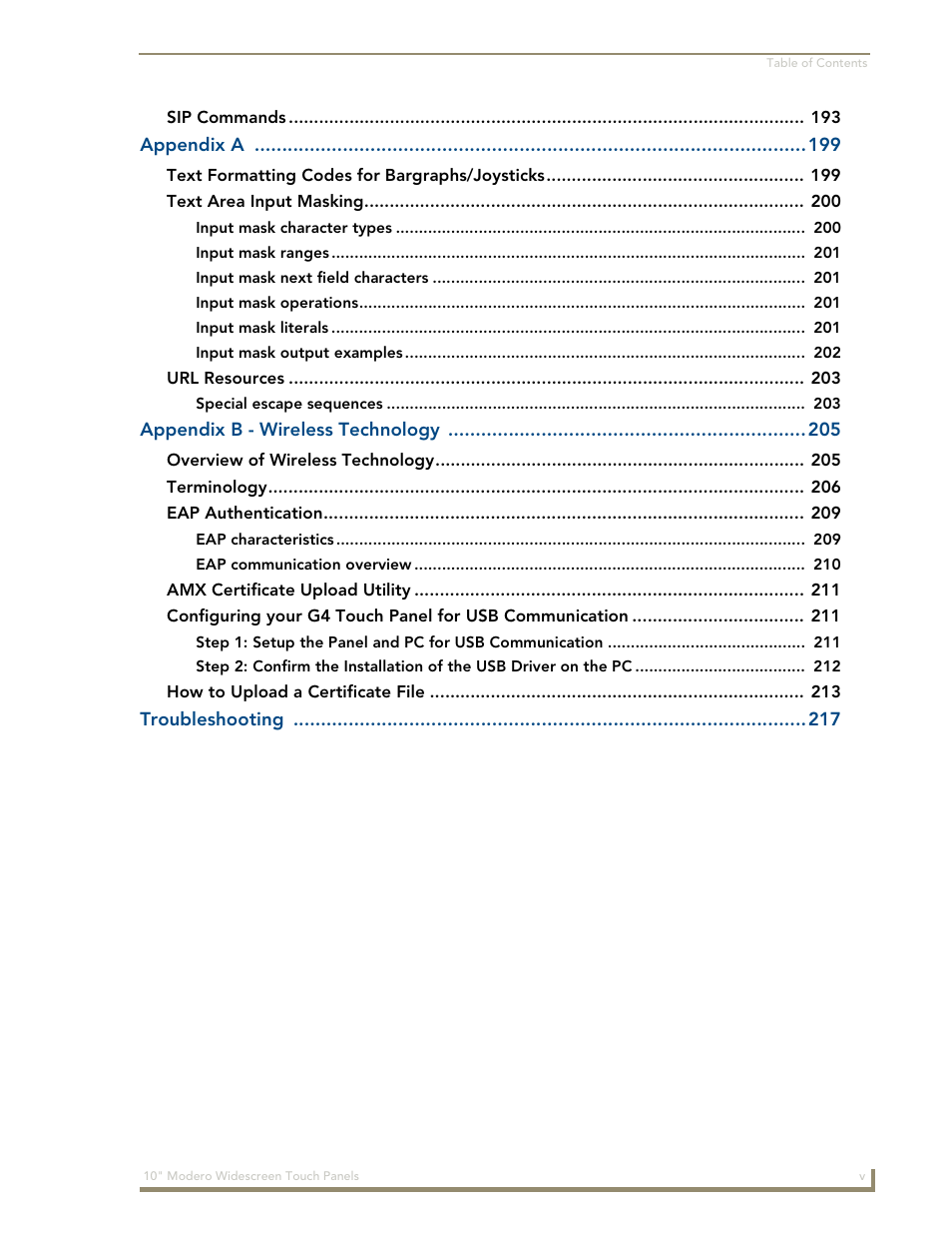 AMX Modero NXD-1000Vi User Manual | Page 9 / 234