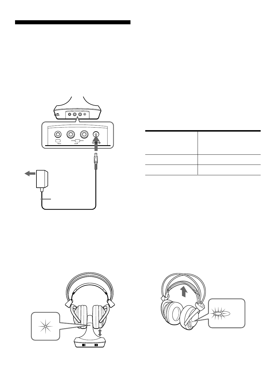 Carga de las baterías de los auriculares, Carga de las baterías de los, Auriculares | Sony MDR-IF630RK User Manual | Page 43 / 52