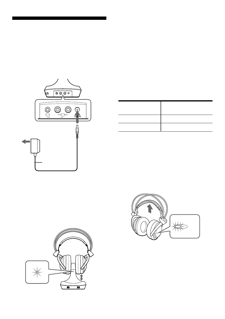 Charging the headphone batteries | Sony MDR-IF630RK User Manual | Page 7 / 52