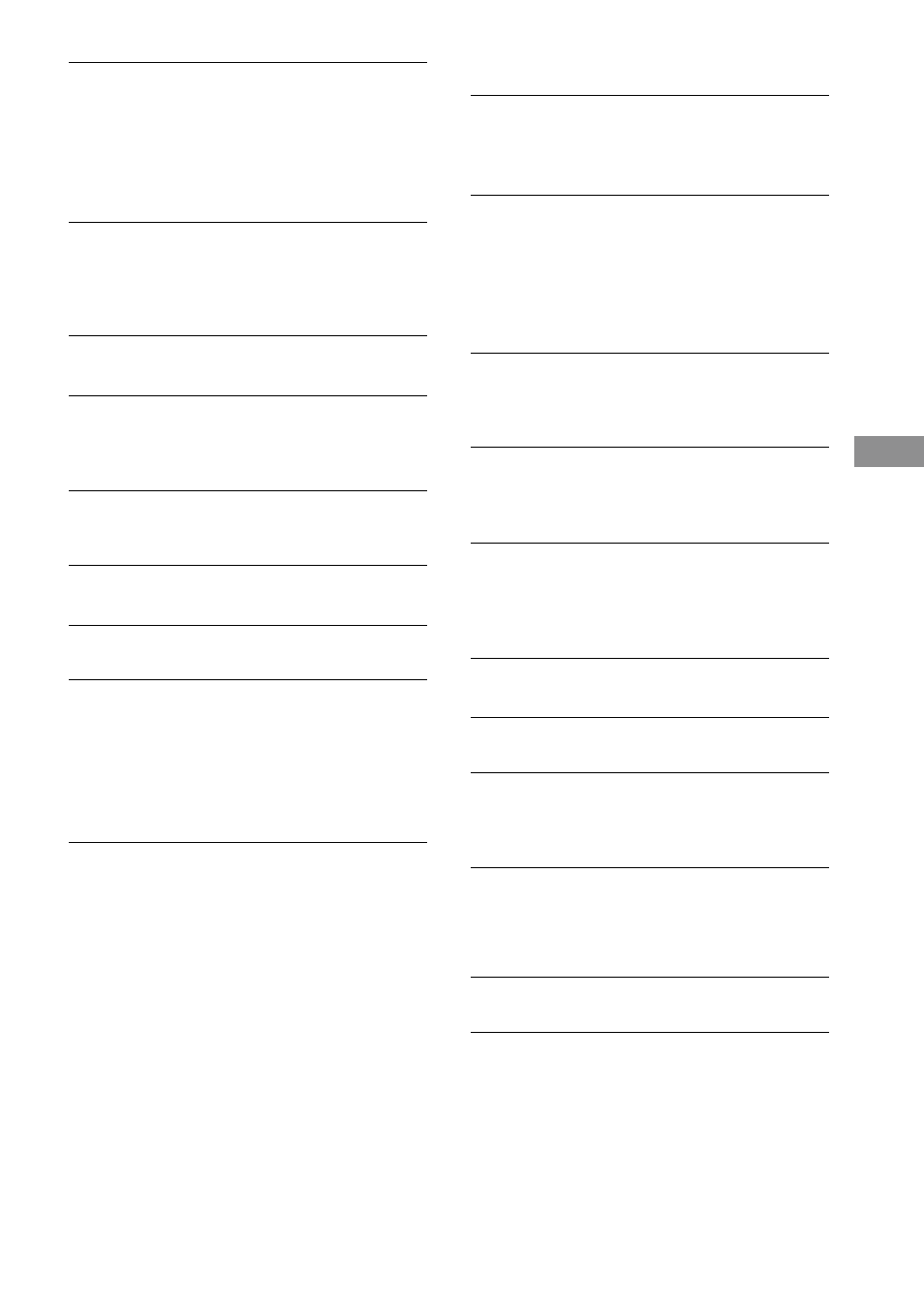 Speakers, Cd player, Tape deck | Tuner, Messages | Sony CMT-EP50 User Manual | Page 21 / 24