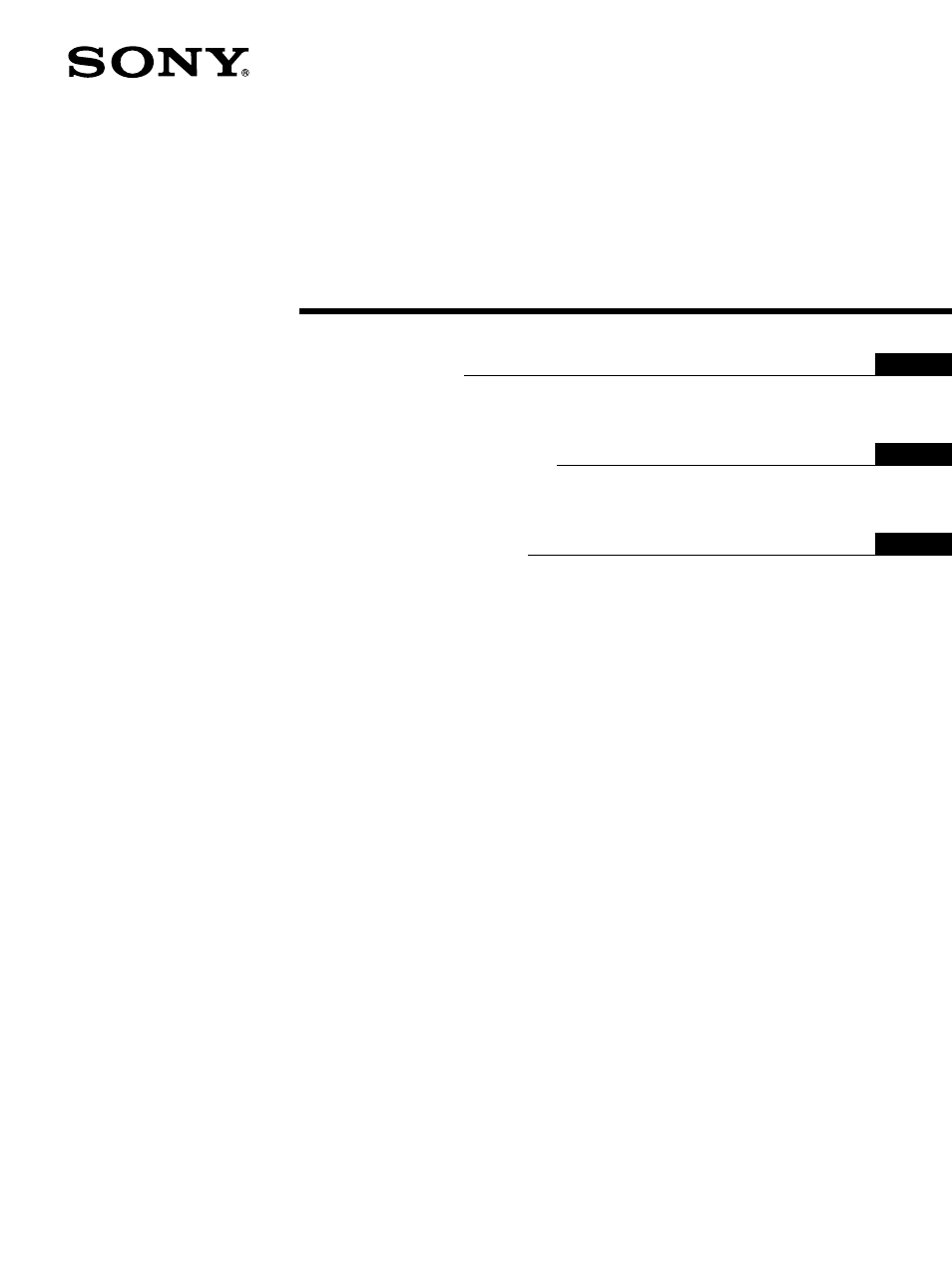 Sony SDM-S204 User Manual | 16 pages