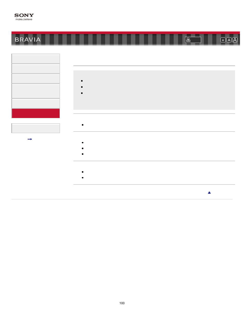 Channels | Sony KDL-60NX810 User Manual | Page 100 / 157