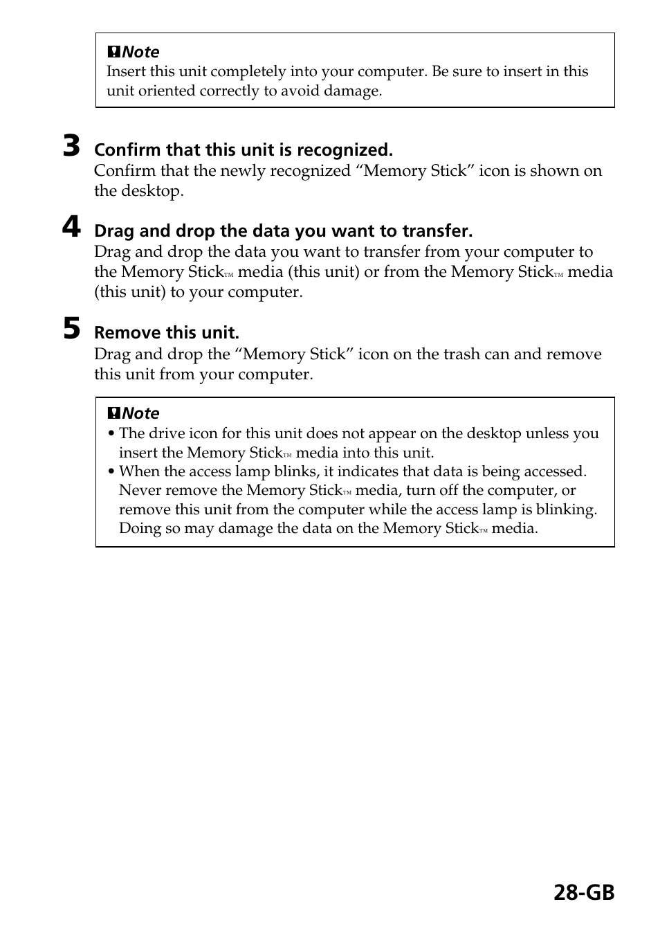 Sony MSAC-EX1 User Manual | Page 28 / 34