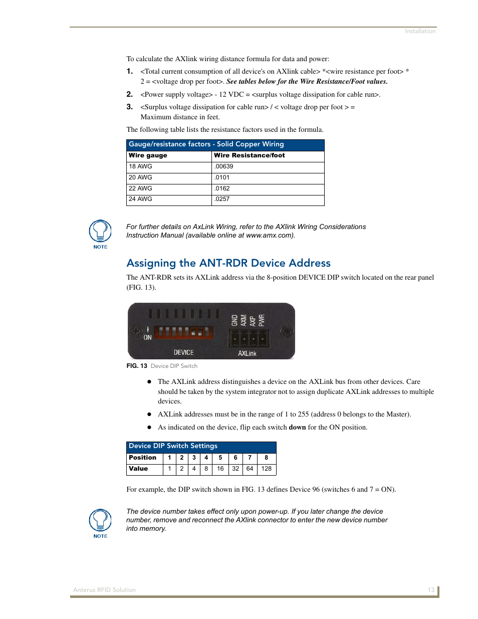 Assigning the ant-rdr device address | AMX Control System Accessories Anterus User Manual | Page 17 / 38