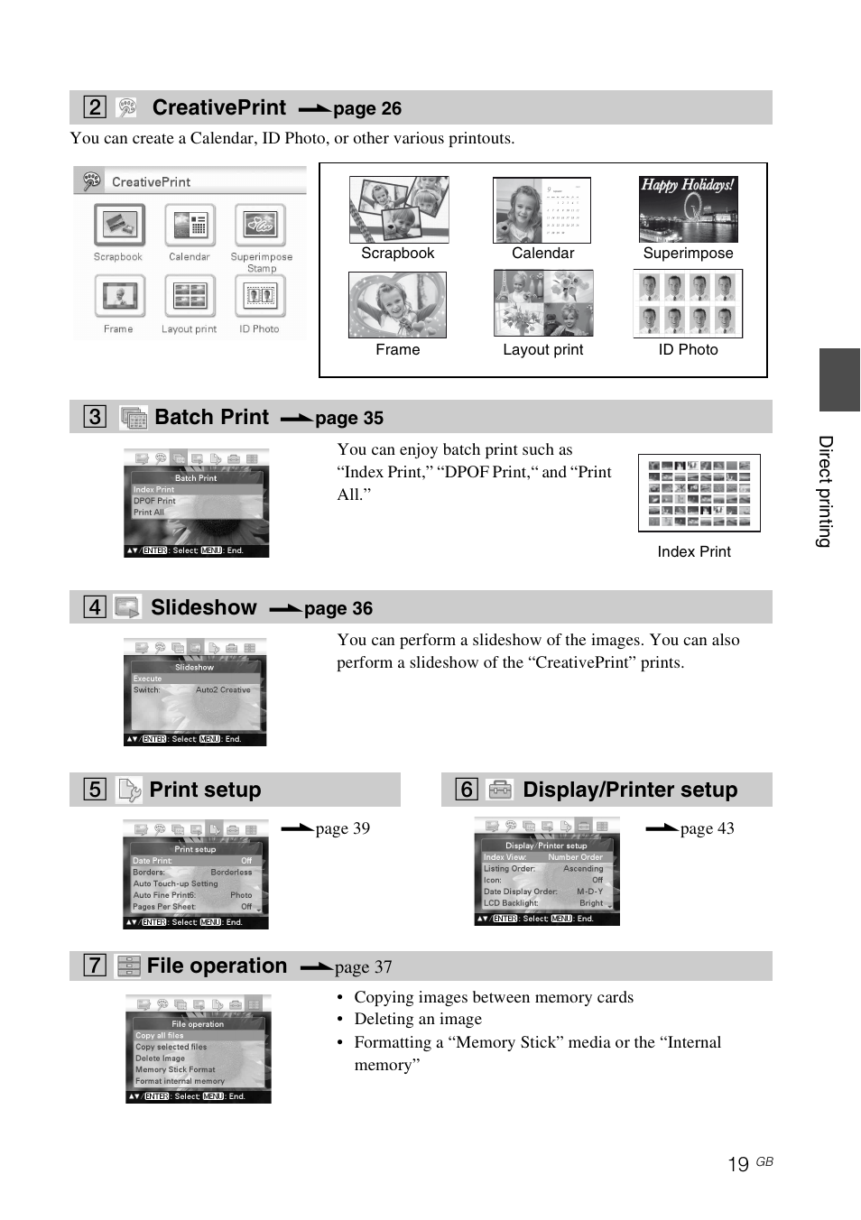 Sony DPP-FP97 User Manual | Page 19 / 88