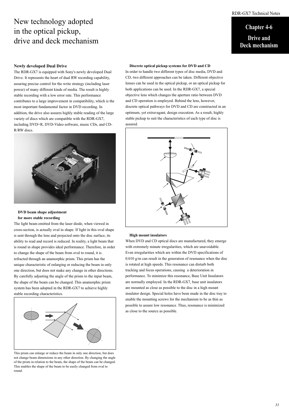 Chapter 4-6 drive and deck mechanism | Sony RDR-GX7 User Manual | Page 31 / 34