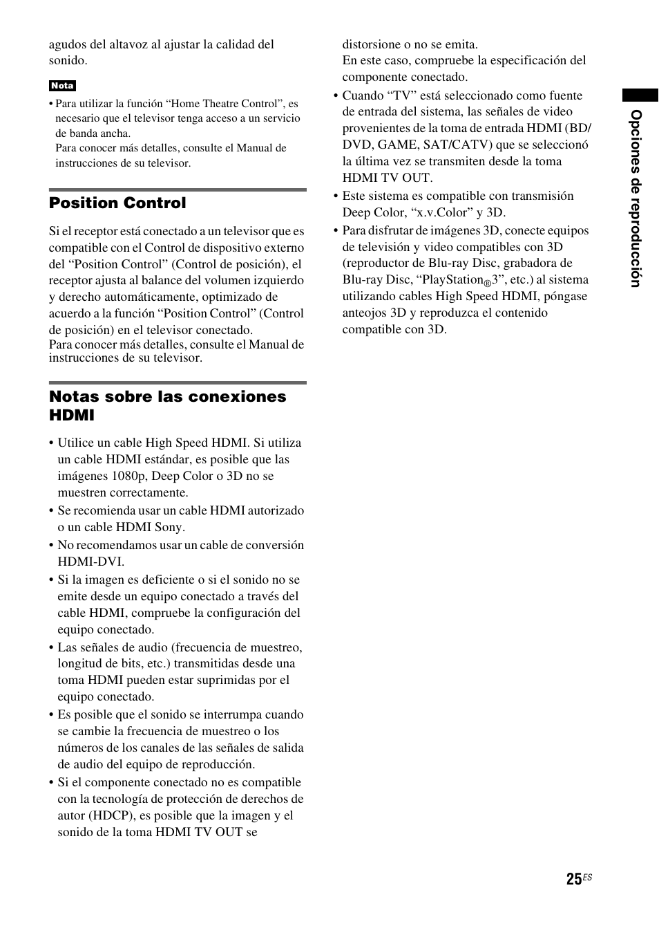 Position control | Sony HT-CT550W User Manual | Page 119 / 142