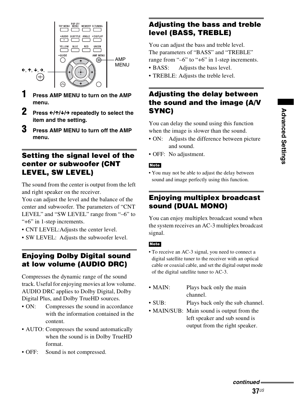 Sony HT-CT550W User Manual | Page 37 / 142