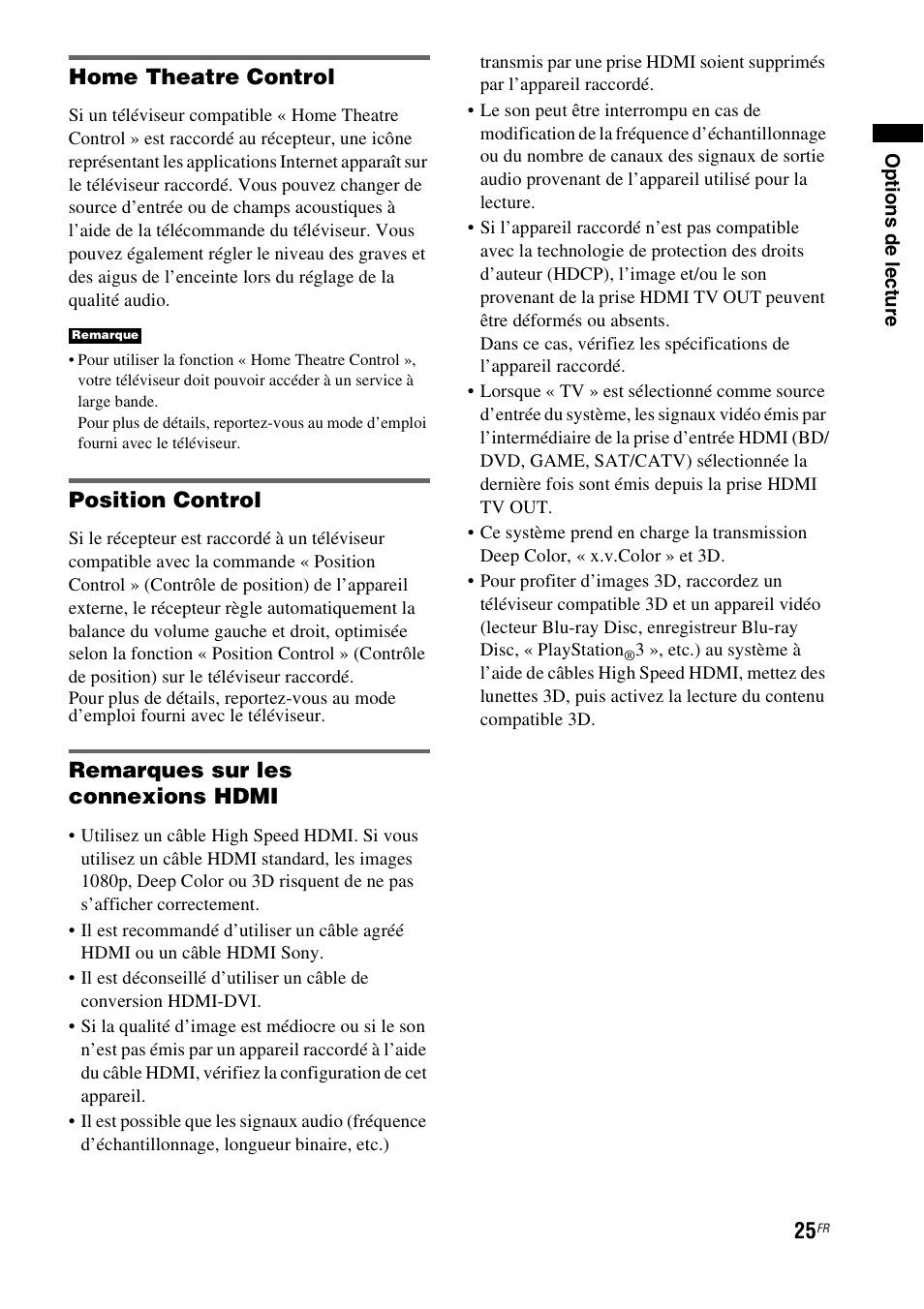 Home theatre control, Position control | Sony HT-CT550W User Manual | Page 71 / 142