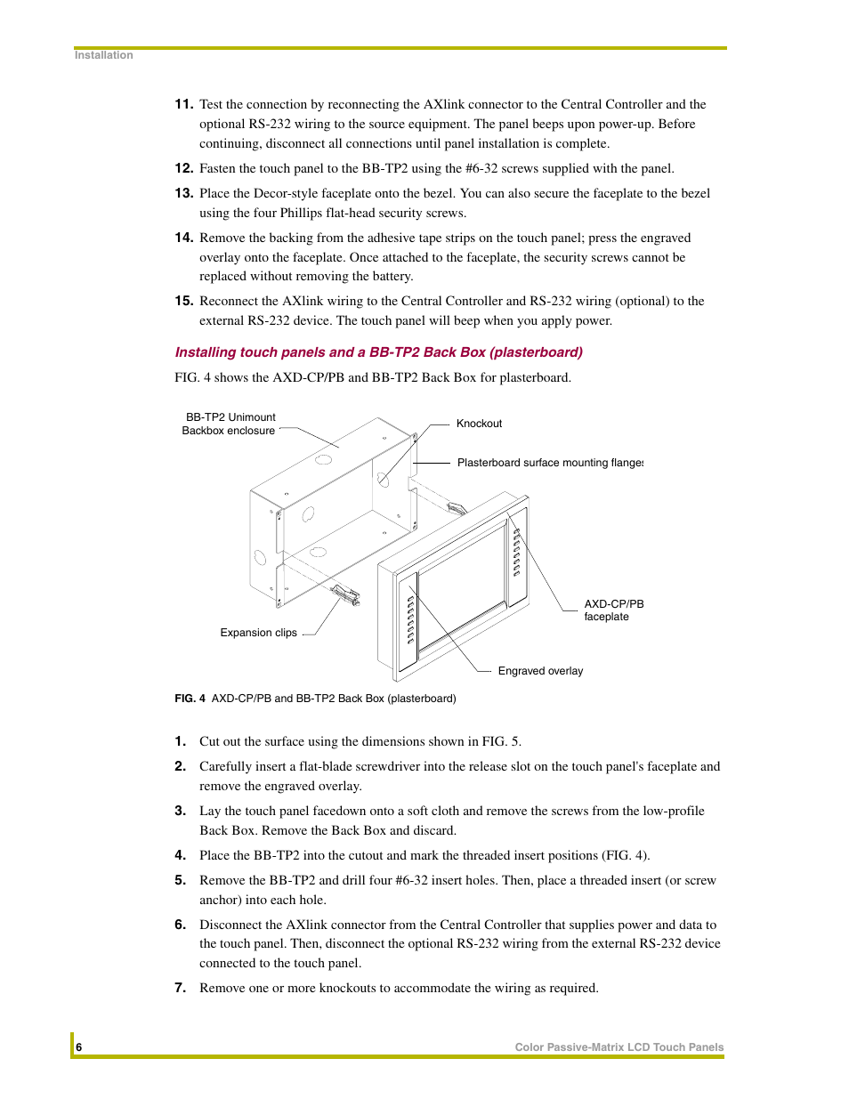 AMX 8.5" Color Passive LCD Touch Panels User Manual | Page 10 / 52