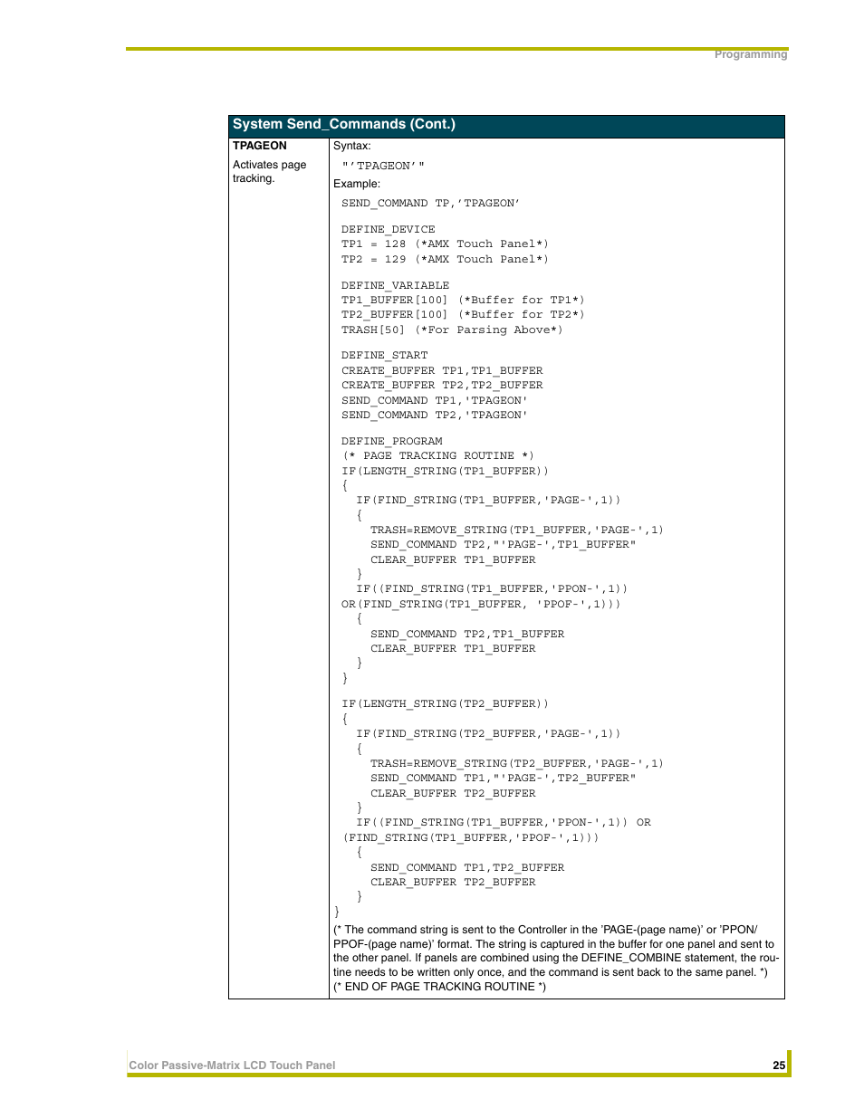 AMX 8.5" Color Passive LCD Touch Panels User Manual | Page 29 / 52