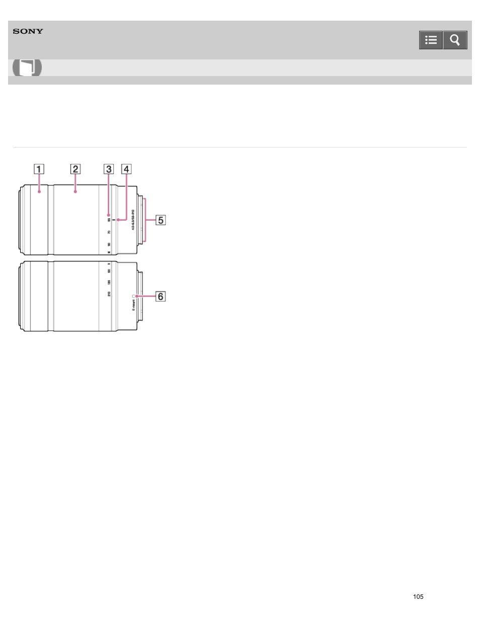 Help guide | Sony ILCE-6000 User Manual | Page 110 / 458