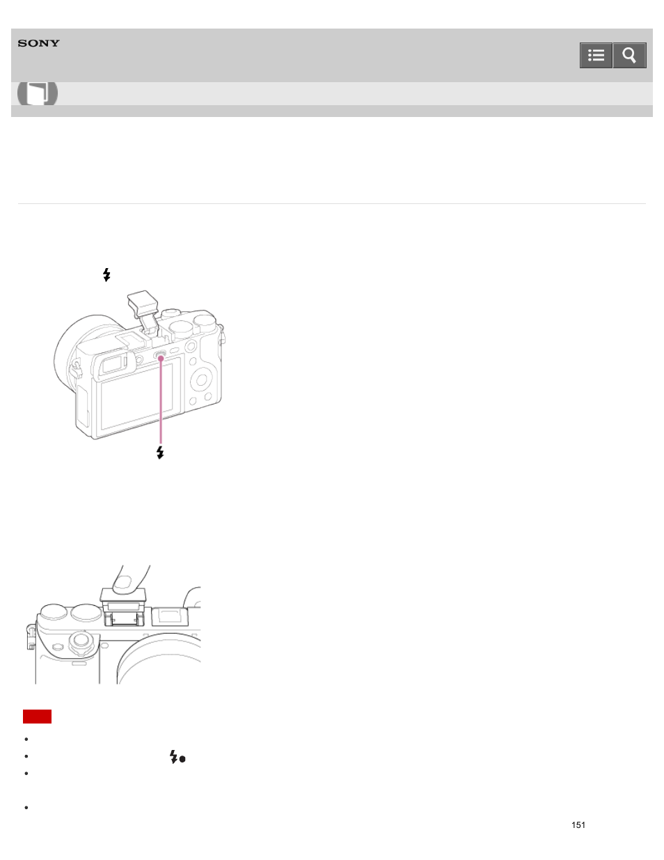 Using flash, Help guide | Sony ILCE-6000 User Manual | Page 156 / 458