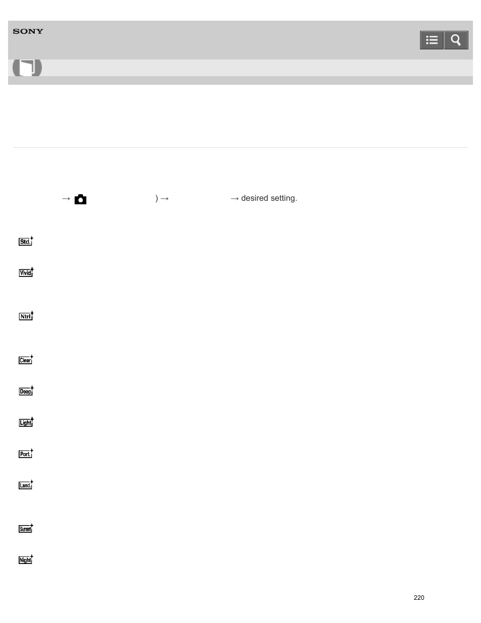 Creative style, Help guide | Sony ILCE-6000 User Manual | Page 225 / 458