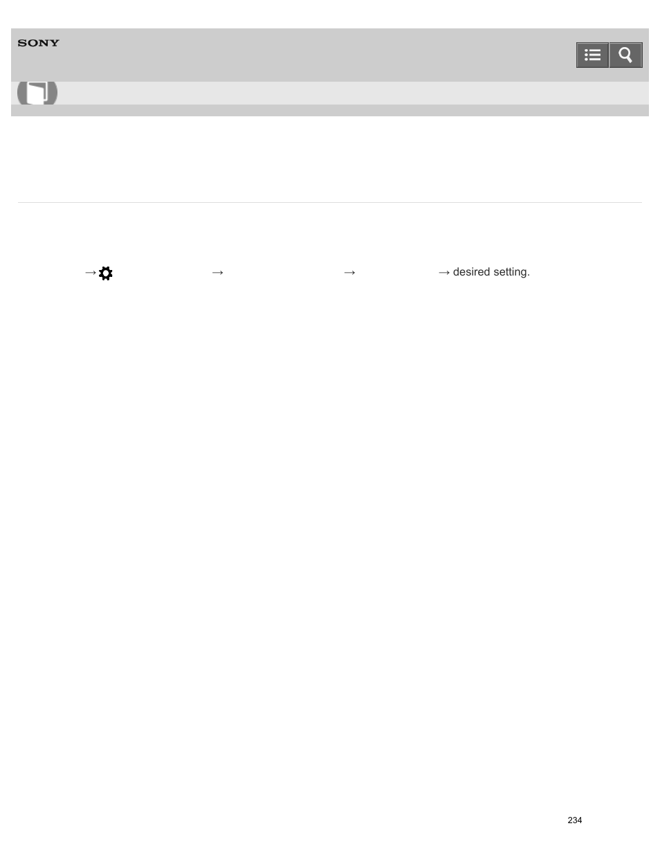 Function of the center button, Help guide | Sony ILCE-6000 User Manual | Page 239 / 458