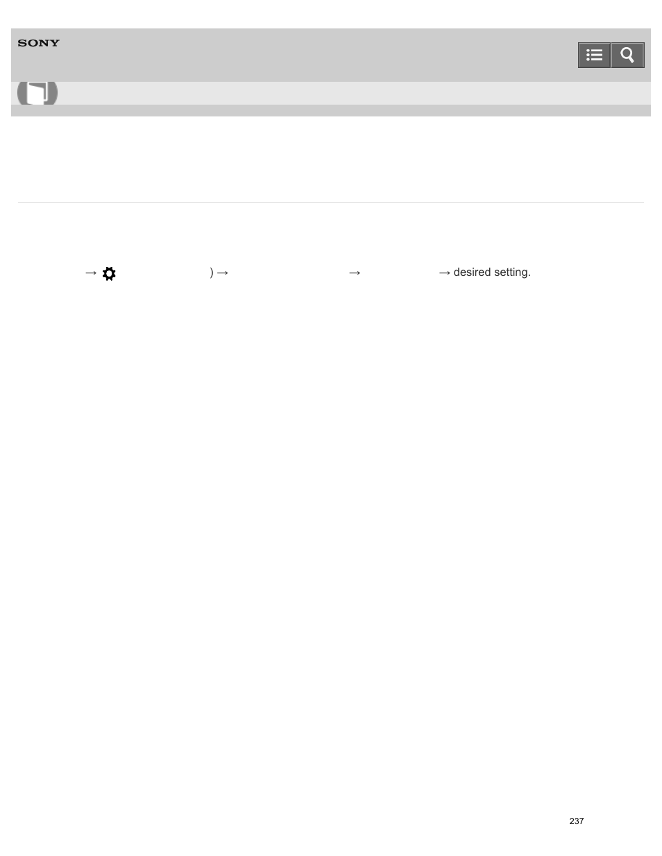 Function of the down button, Help guide | Sony ILCE-6000 User Manual | Page 242 / 458