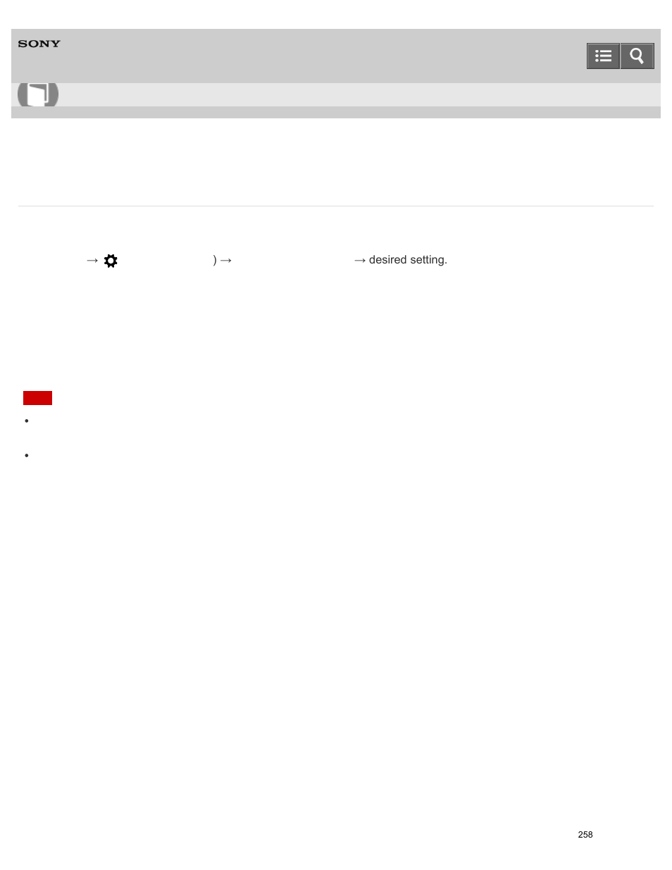 E-front curtain shut, Help guide | Sony ILCE-6000 User Manual | Page 263 / 458