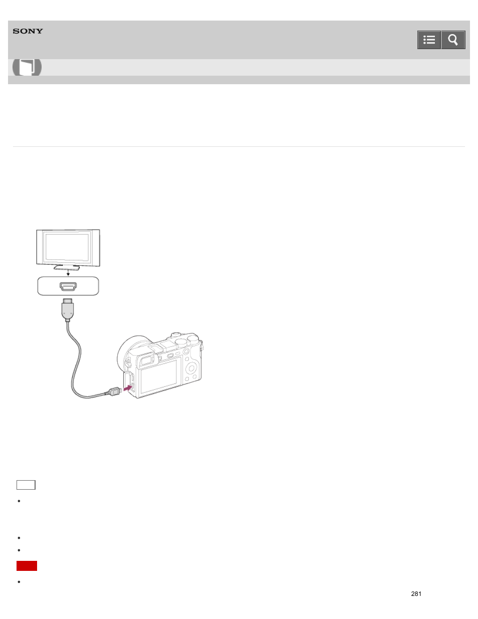 Viewing images on an hd tv, Help guide | Sony ILCE-6000 User Manual | Page 286 / 458