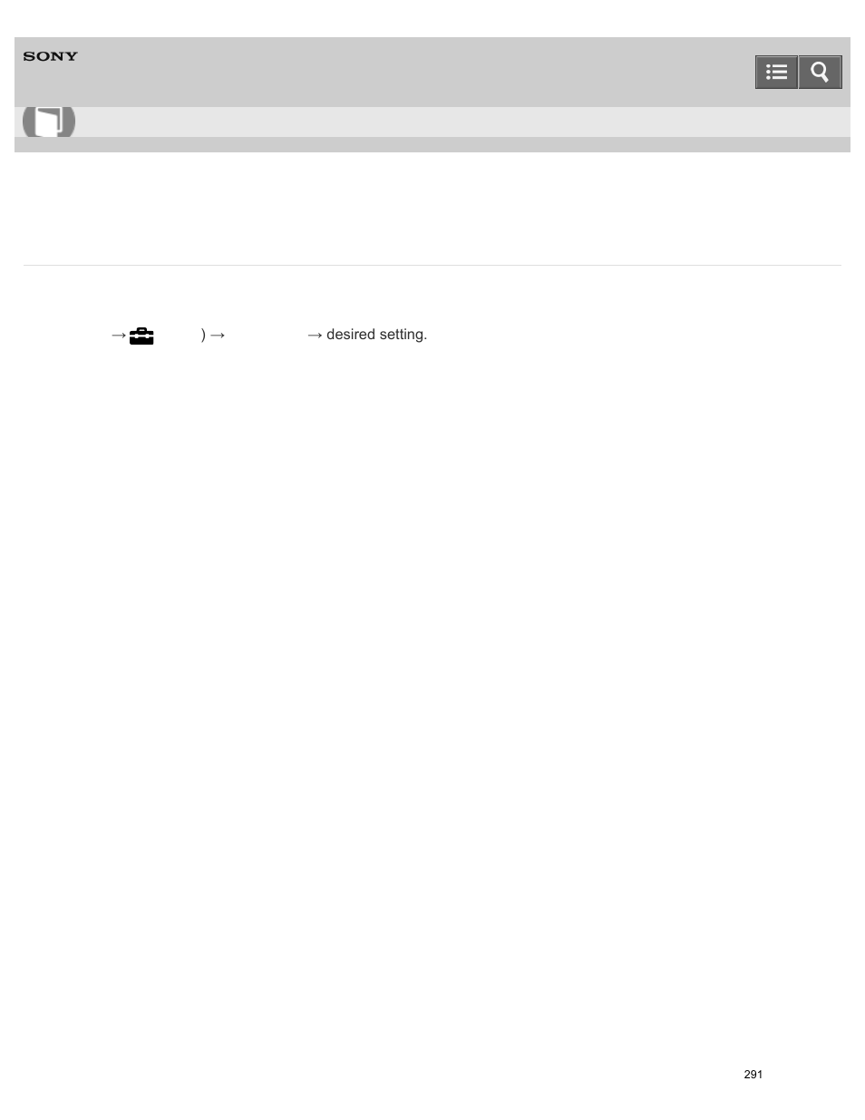 Tile menu, Help guide | Sony ILCE-6000 User Manual | Page 296 / 458