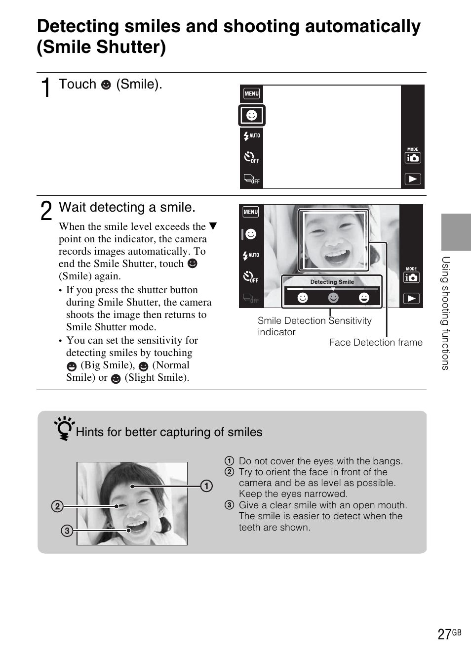 Sony DSC-TX1 User Manual | Page 27 / 116