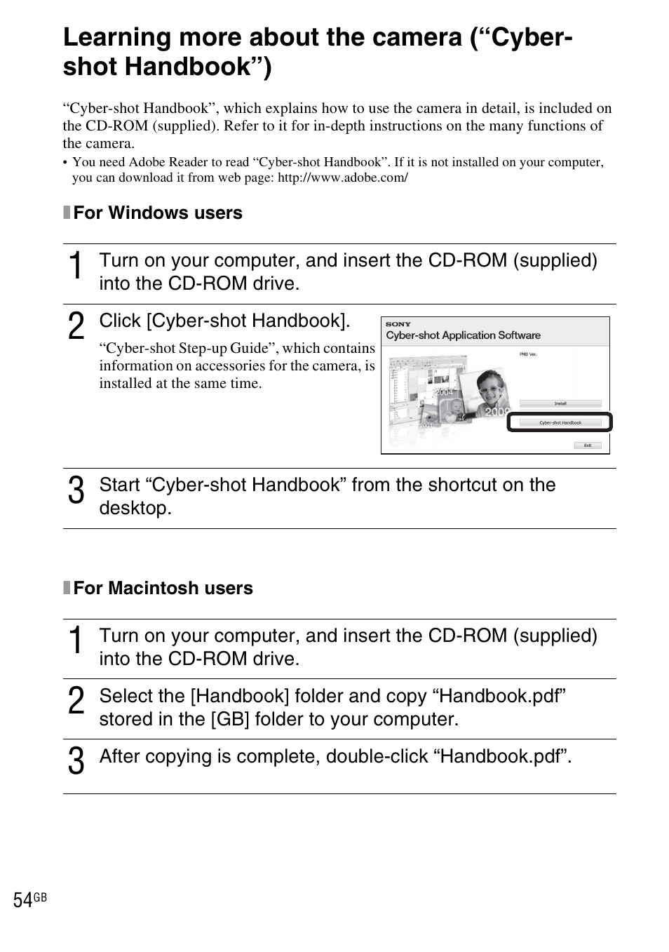 Sony DSC-TX1 User Manual | Page 54 / 116
