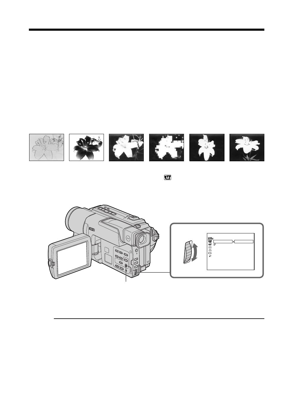 Using special effects – picture effect, Using special effects, Picture effect | Sony CCD-TRV88 User Manual | Page 38 / 80