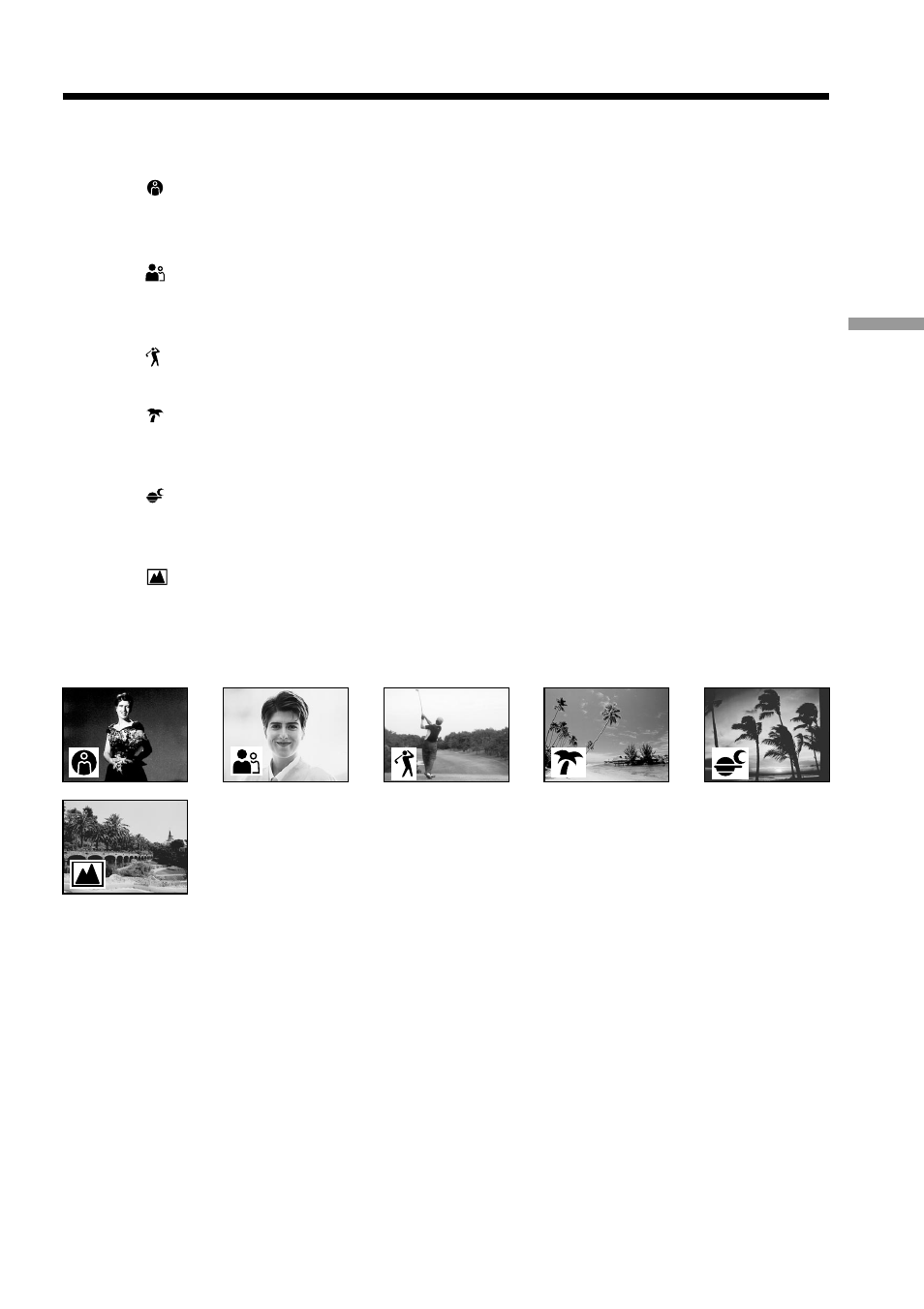 Using the program ae function | Sony CCD-TRV88 User Manual | Page 39 / 80