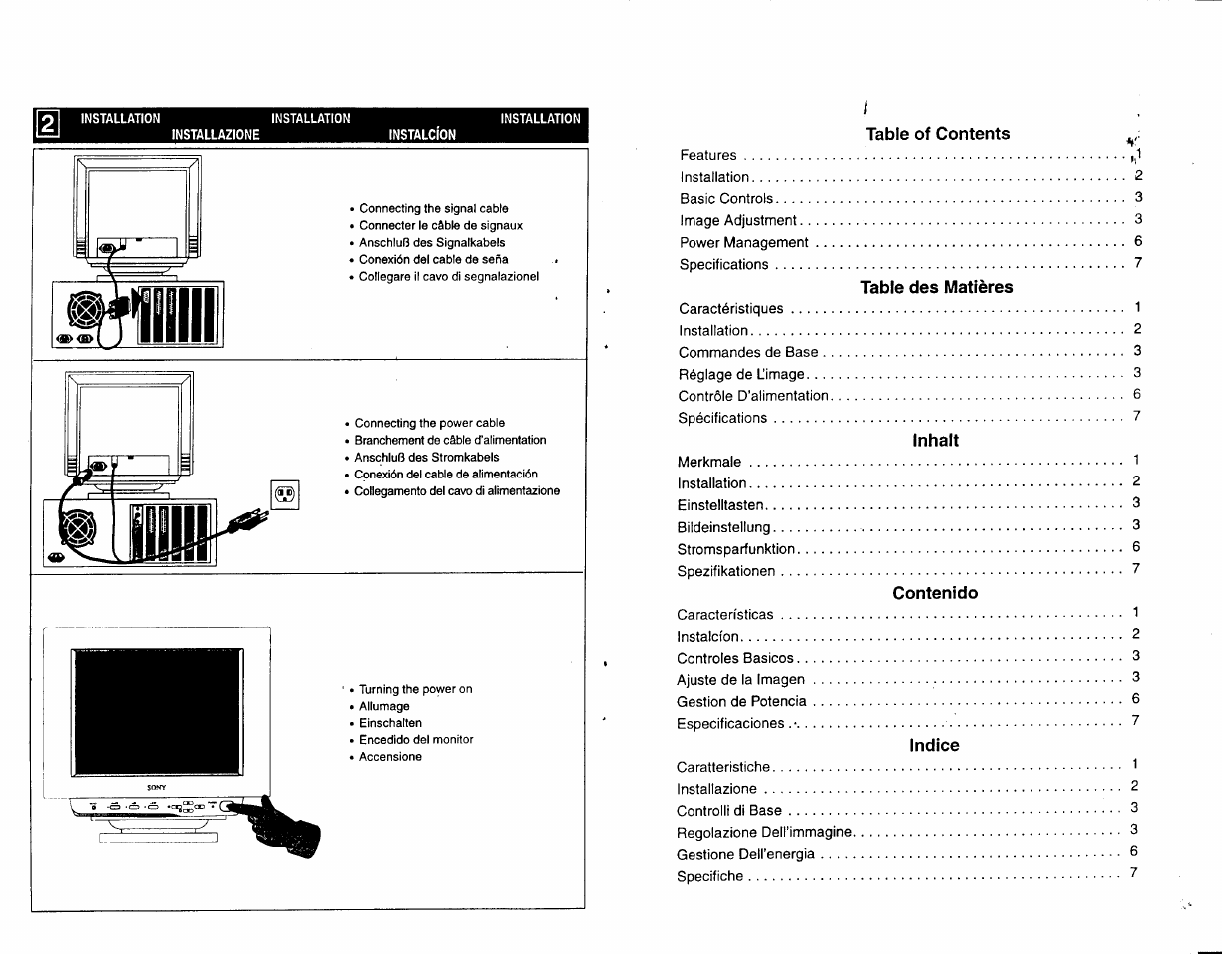 Sony CPD-100SX User Manual | Page 3 / 9