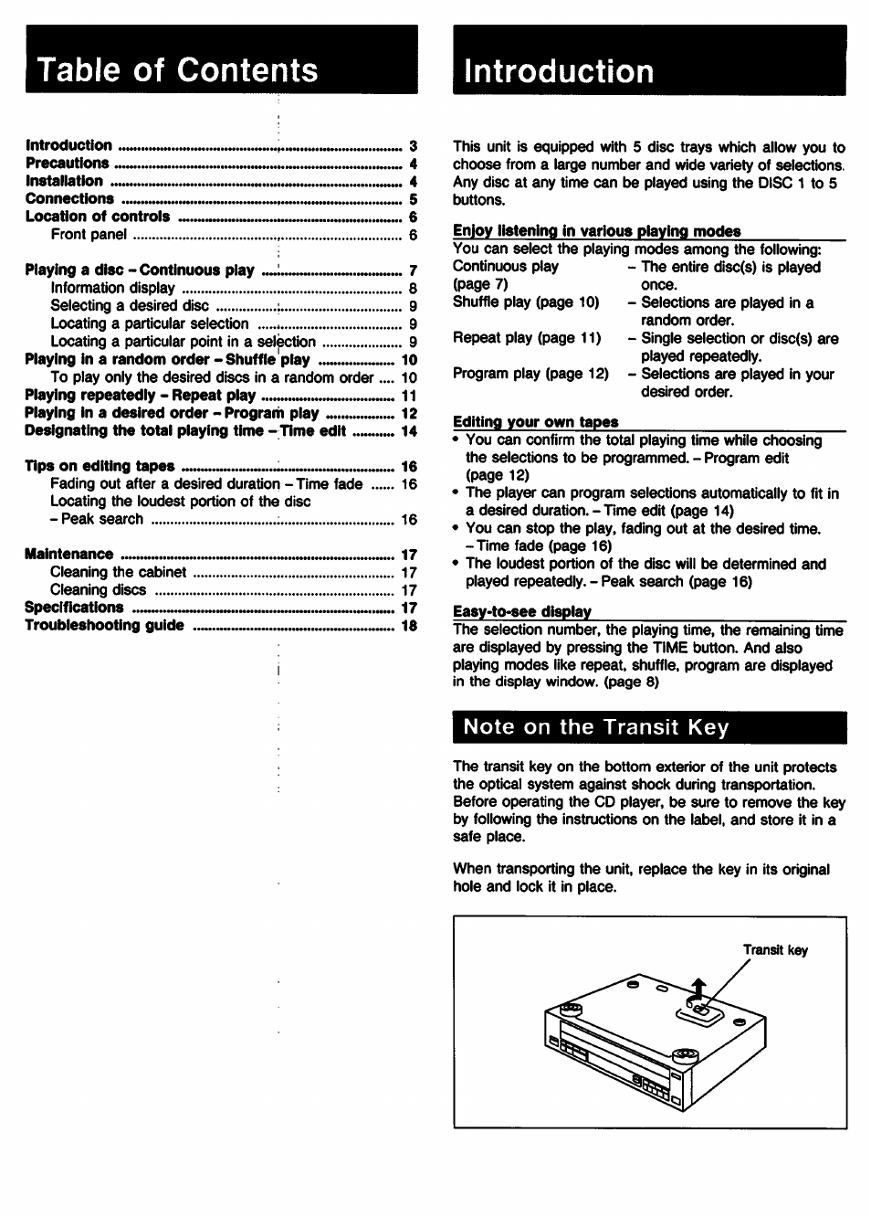 Sony CDP-C331 User Manual | Page 3 / 18