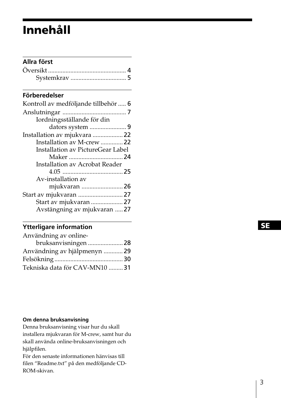 Innehåll | Sony NAS-CZ1 User Manual | Page 153 / 241