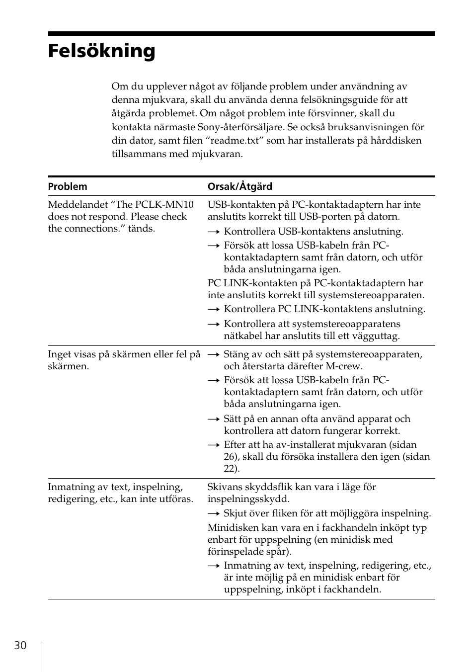 Felsökning | Sony NAS-CZ1 User Manual | Page 180 / 241