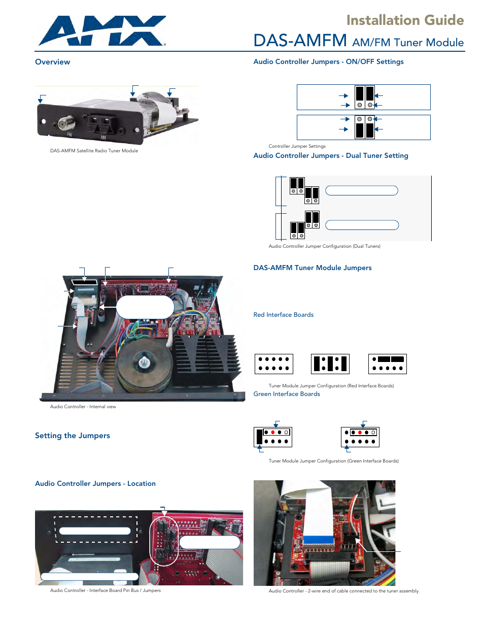 AMX DAS-AMFM User Manual | 2 pages