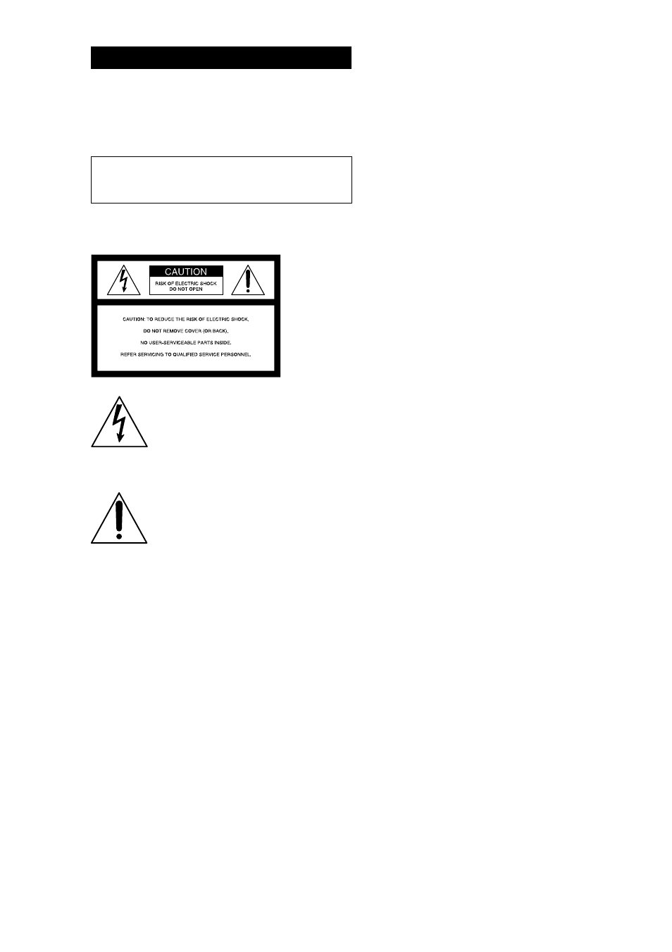 Warning | Sony SA-VE315 User Manual | Page 2 / 24