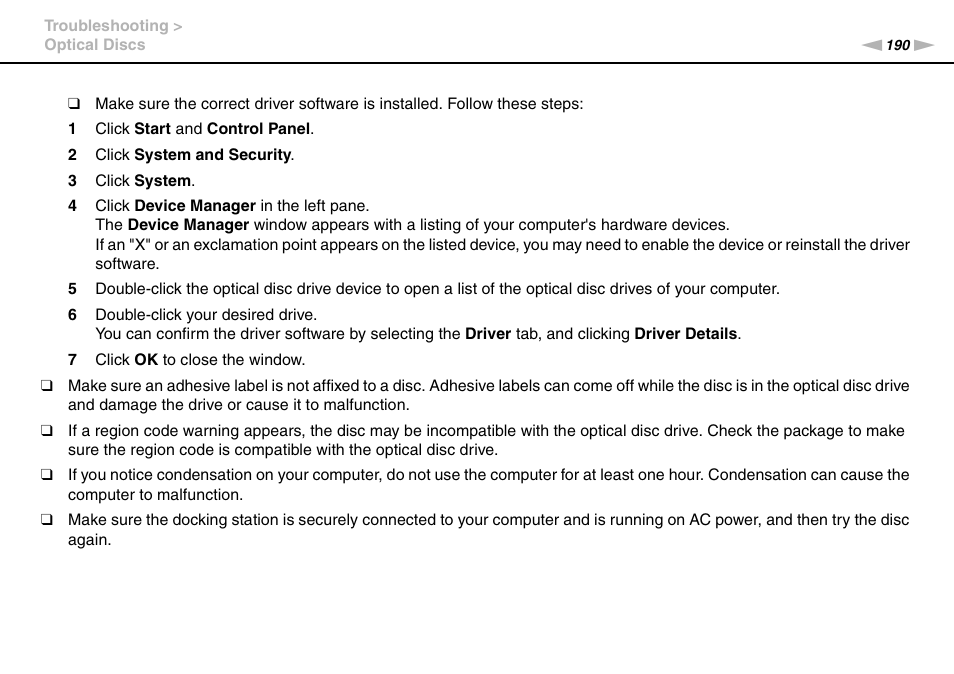 Sony VPCZ2390X User Manual | Page 190 / 216