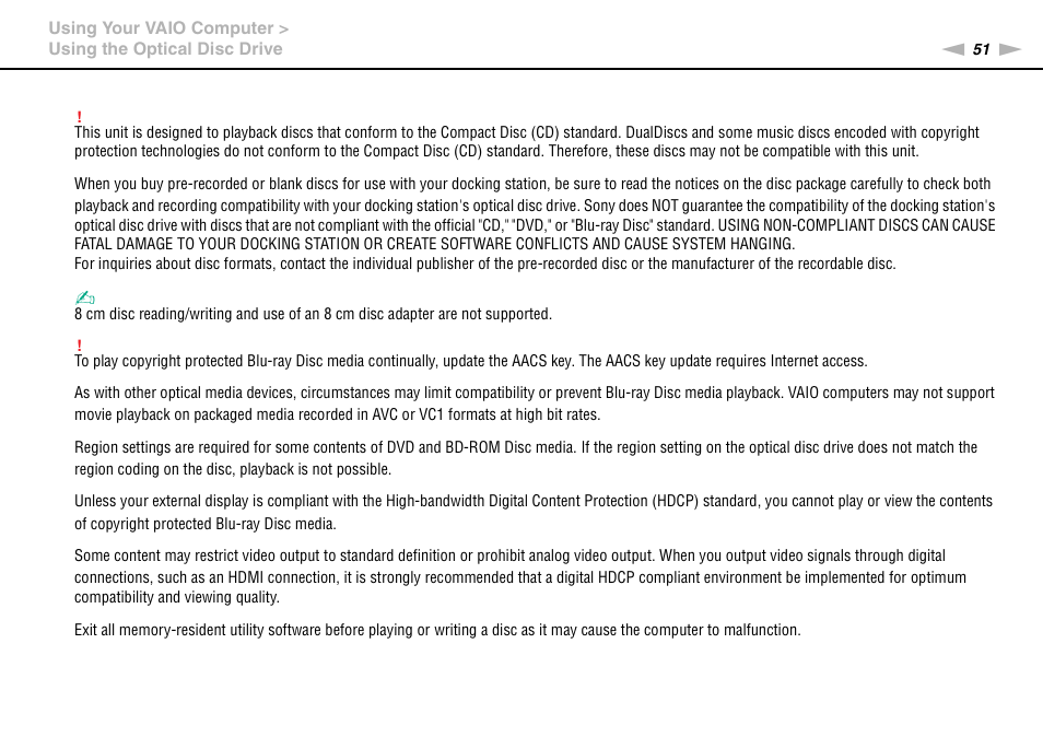 Sony VPCZ2390X User Manual | Page 51 / 216