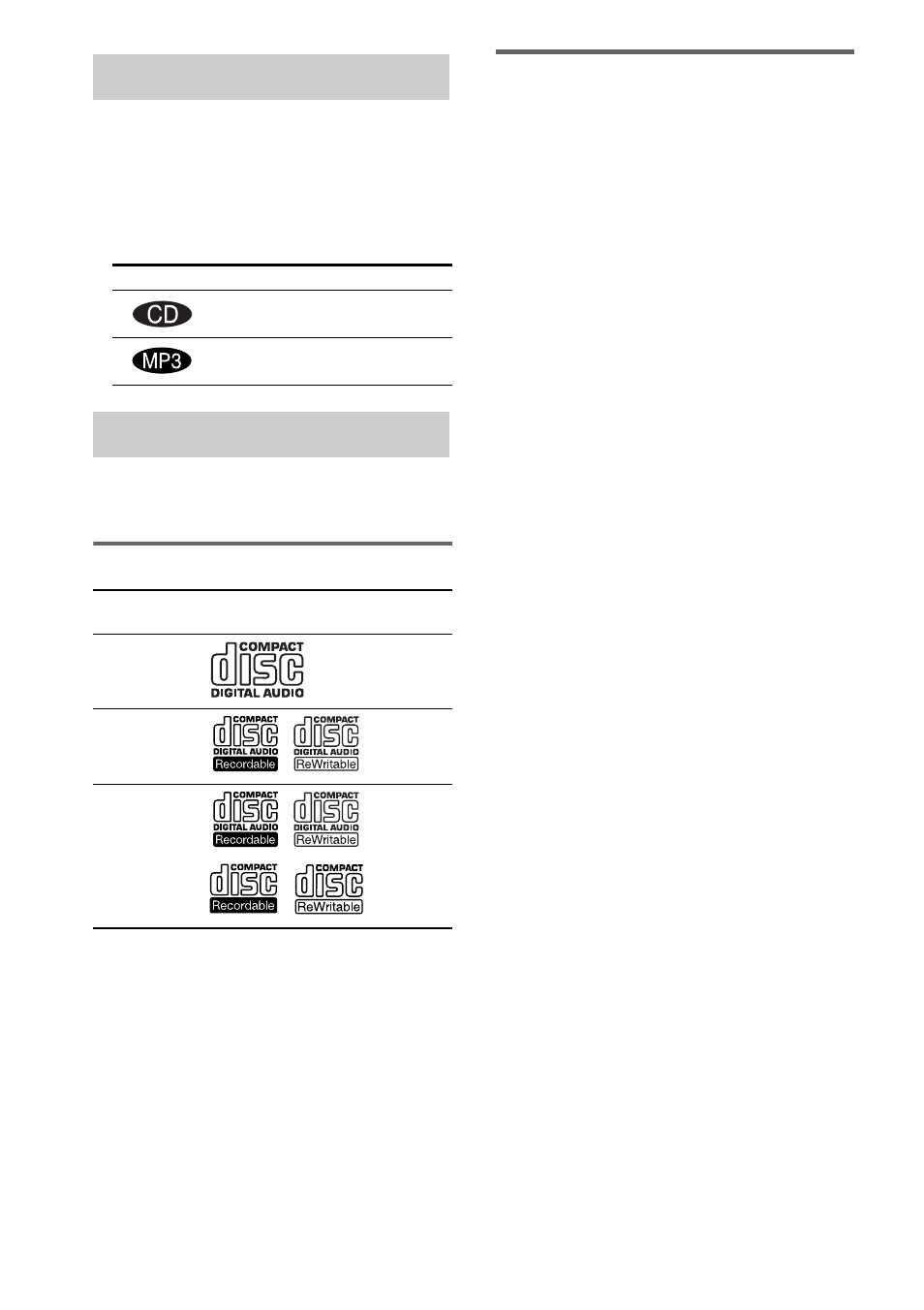 How to use this manual, Playable discs, How to use this manual playable discs | Sony HCD-HP7 User Manual | Page 4 / 36