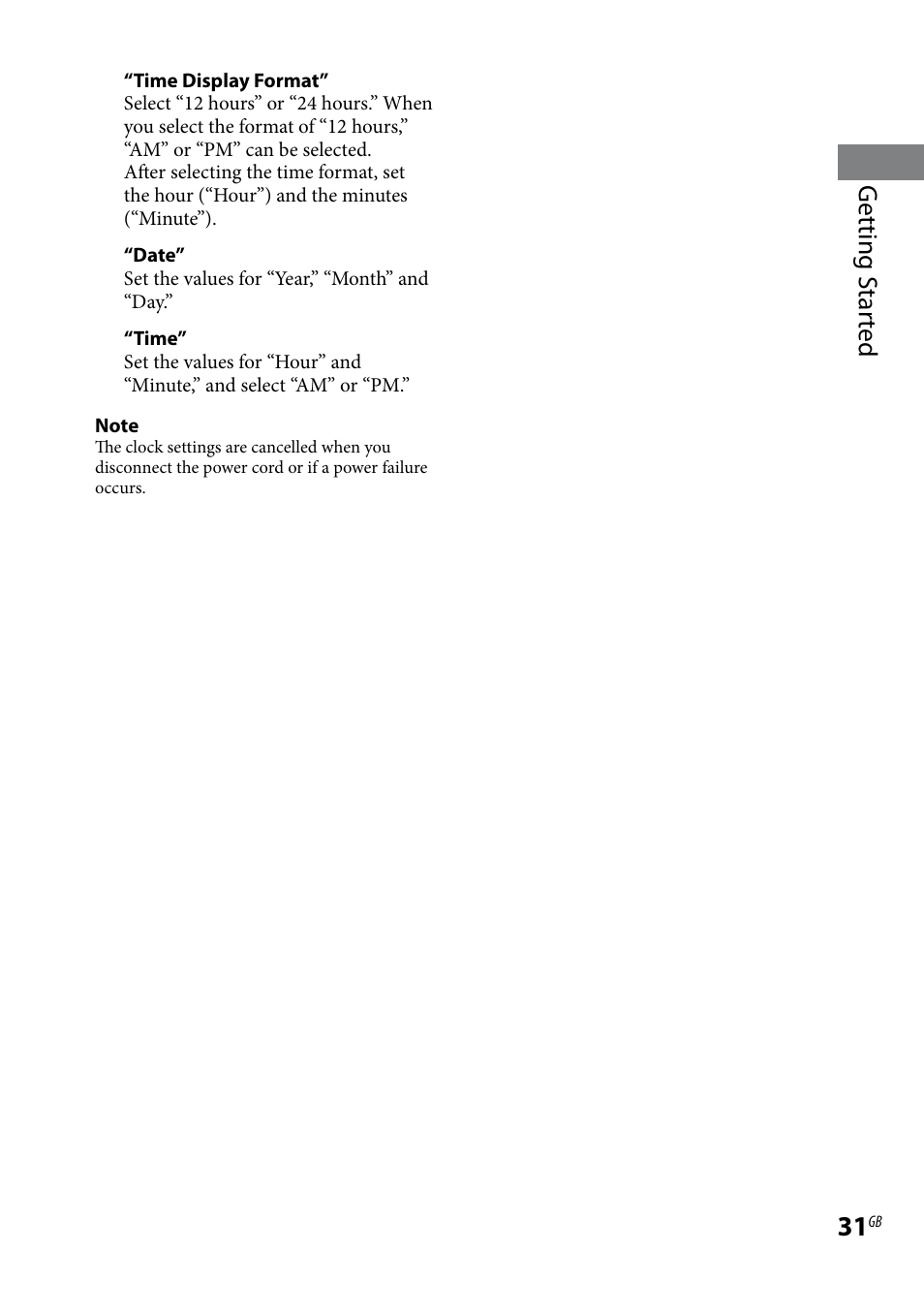 Getting s tar ted | Sony WHG-SLK1I User Manual | Page 31 / 127