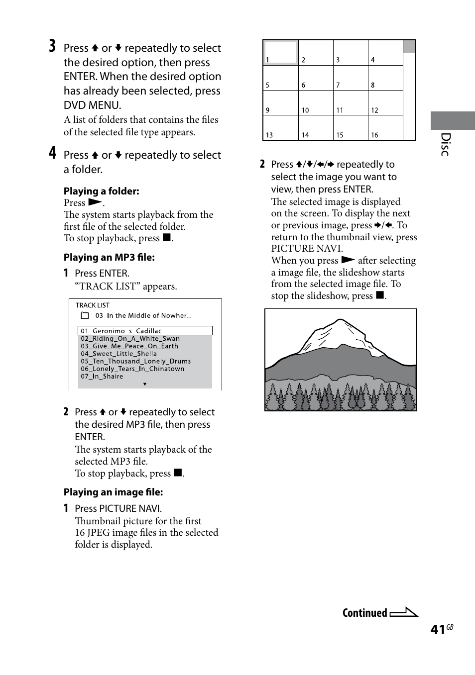 Disc | Sony WHG-SLK1I User Manual | Page 41 / 127