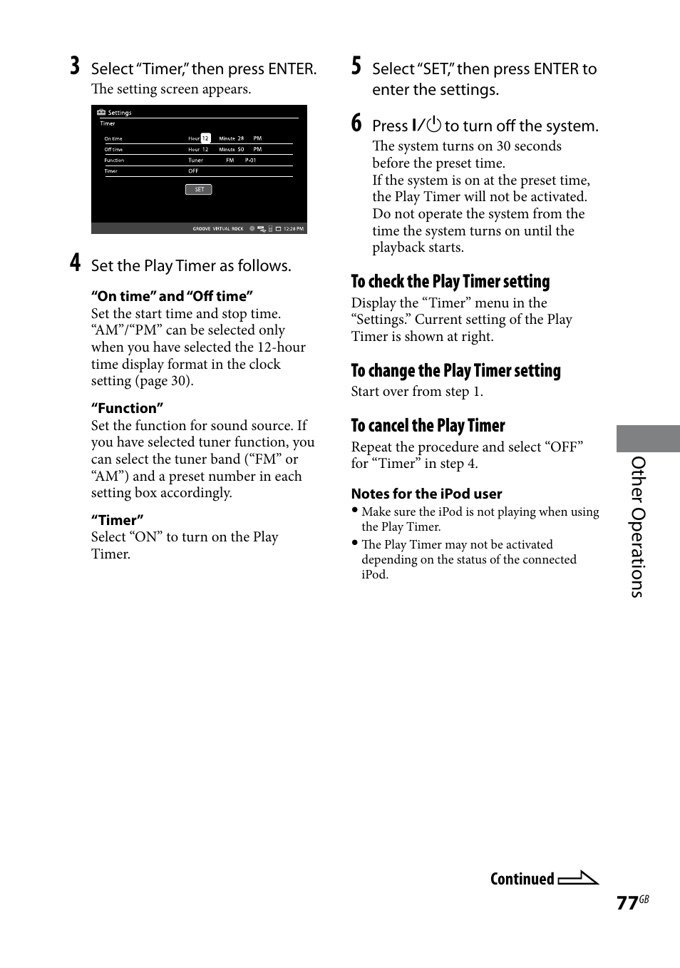 Other oper ations | Sony WHG-SLK1I User Manual | Page 77 / 127