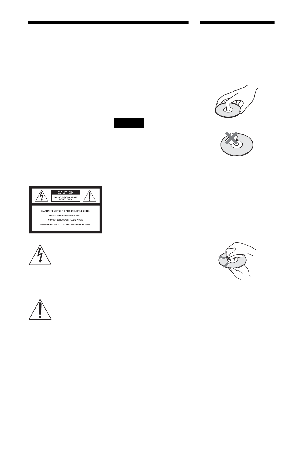L1ac - warning, L1 - notes about the discs, Warning | Sony DVP-NS71HP User Manual | Page 2 / 78