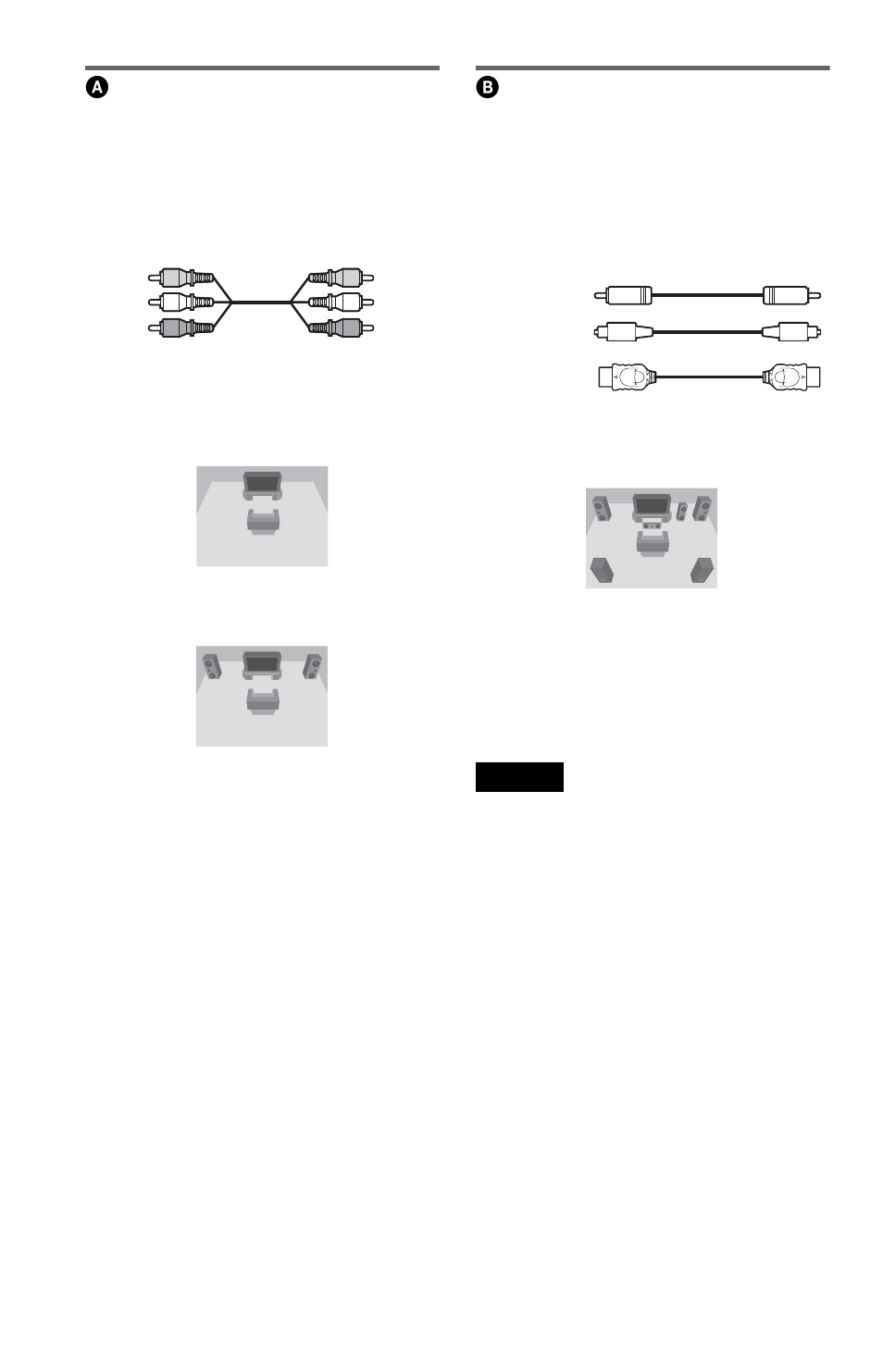 Connecting to audio l/r input jacks, Connecting to a digital audio input jack | Sony DVP-NS71HP User Manual | Page 22 / 78