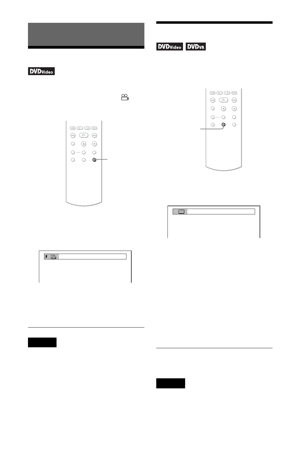 L0 - enjoying movies, L1 - changing the angles, L1 - displaying the subtitles | Enjoying movies, Changing the angles displaying the subtitles, Angle button (44), Changing the angles, Displaying the subtitles | Sony DVP-NS71HP User Manual | Page 44 / 78