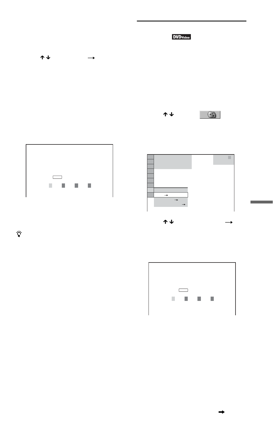 Parental control (limited playback) | Sony DVP-NS71HP User Manual | Page 57 / 78