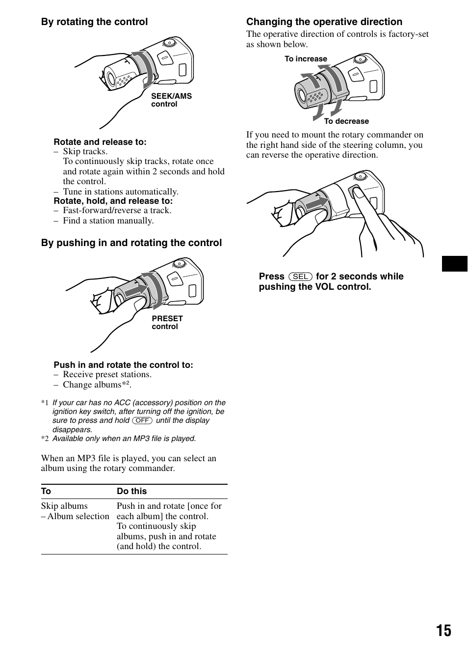 Sony CDX-R3300 User Manual | Page 15 / 68