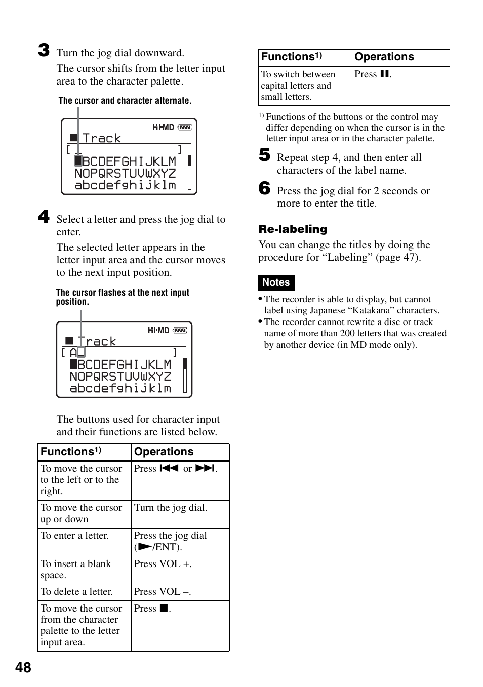 Sony MZ-RH910 User Manual | Page 48 / 115