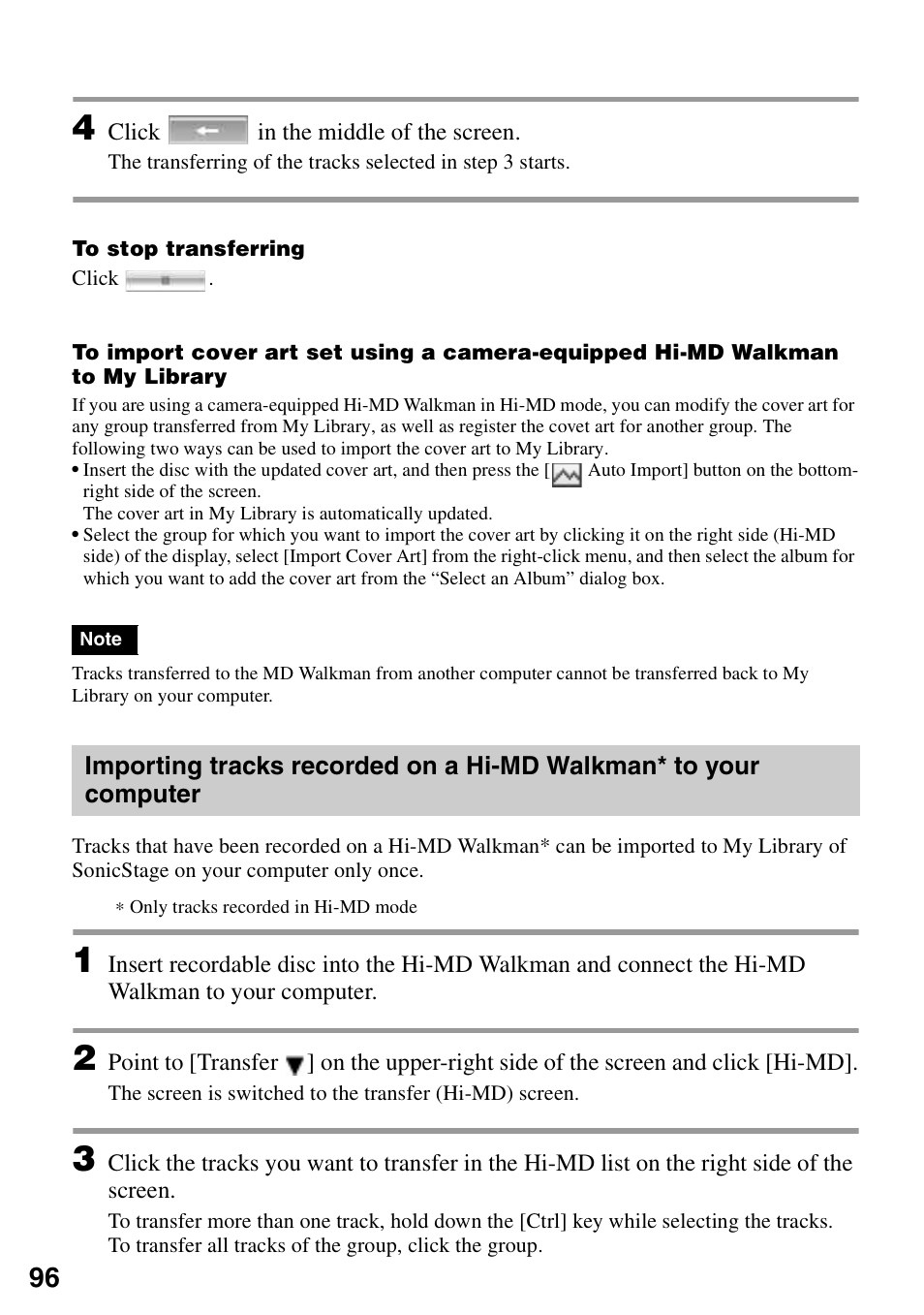 Sony MZ-RH910 User Manual | Page 96 / 115