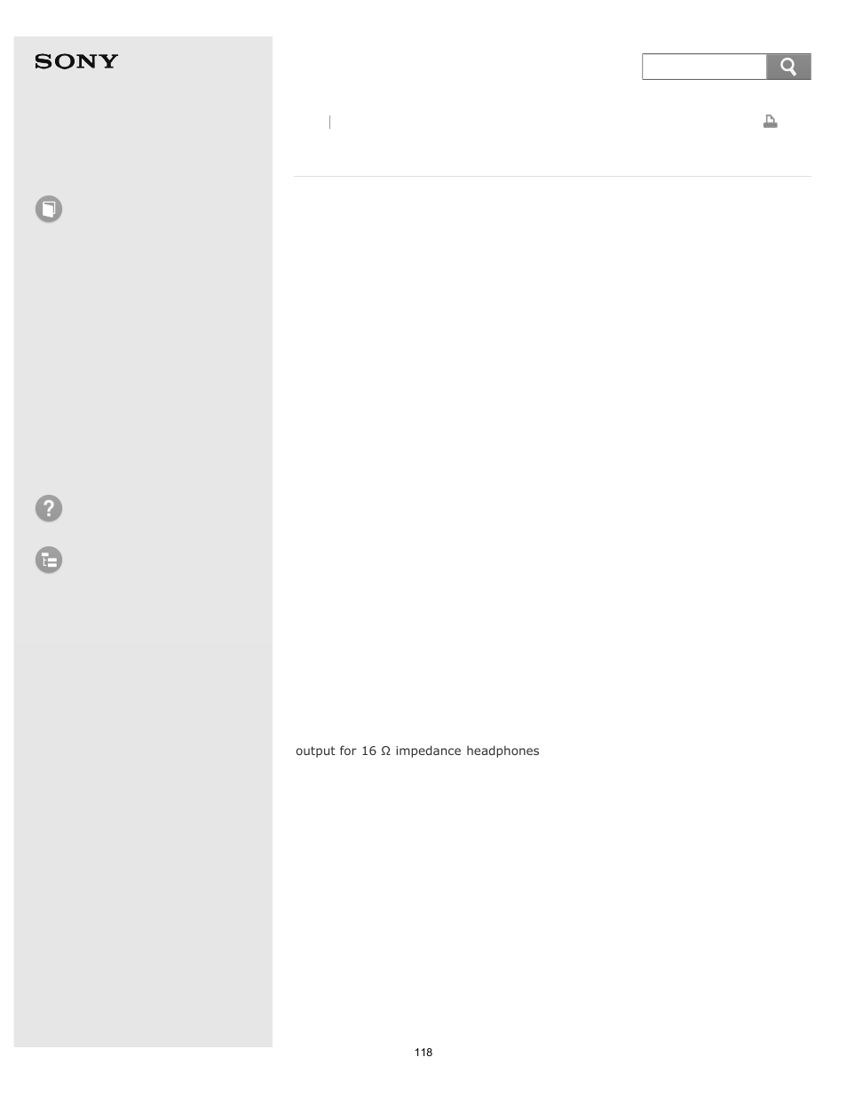 Design and specifications, Help guide, How to use | Troubleshooting list of topics, Icd-bx132 | Sony ICD-BX132 User Manual | Page 124 / 179