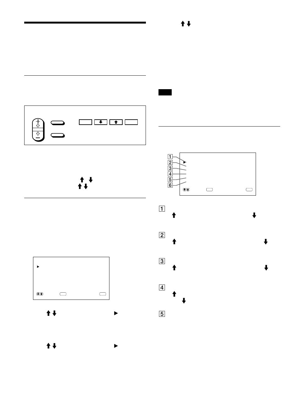 Uso de los men徭 en pantalla, Empleo mediante men徭, Men彭gu誕 | Uso de los menús en pantalla, Empleo mediante menús, Menú guía, Botones de empleo de menús, Configuración del menú, Menú control imag | Sony PFM-510A1WU User Manual | Page 106 / 184