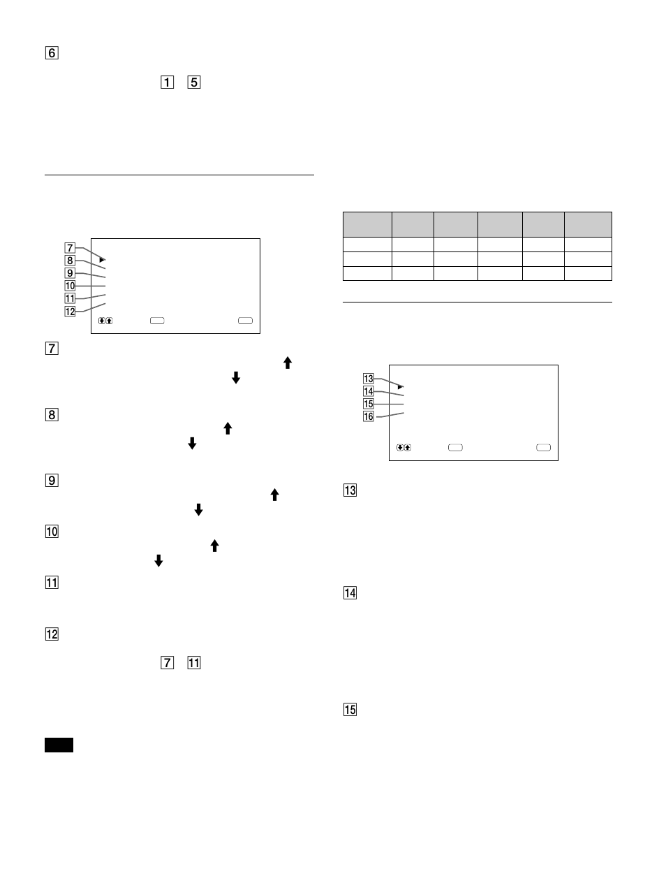 Menú tamaño imagen, Menú config | Sony PFM-510A1WU User Manual | Page 107 / 184